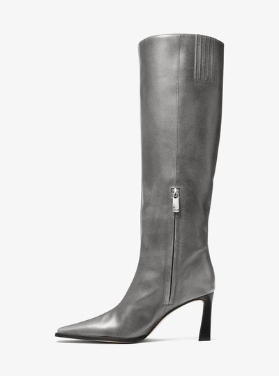 Darrah Burnished Leather Boot in STORM | Michael Kors