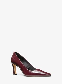 Escarpin Darrah en cuir verni craquel&eacute;