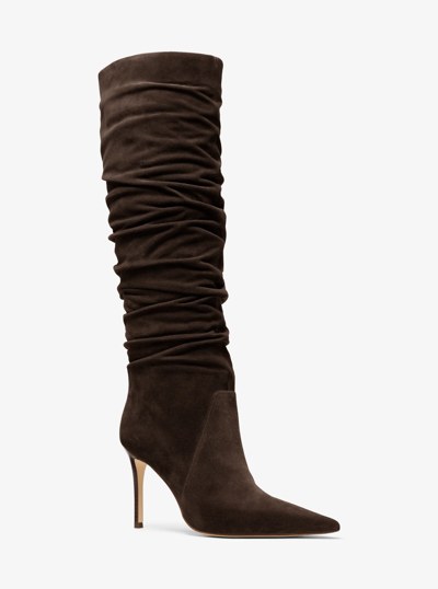 Dawn Leather Boot in CHOCOLATE | Michael Kors