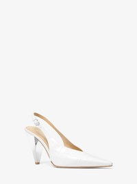 Electra Crocodile Embossed Leather Slingback Pump