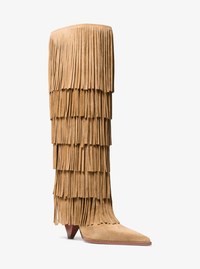 Jayla Fringed Suede Tall Boot