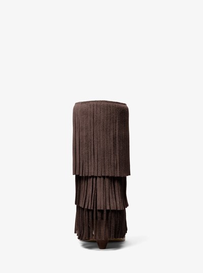 Jayla Fringed Suede Boot in CHOCOLATE | Michael Kors