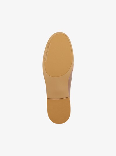Lex Leather and Signature Logo Loafer in BROWN | Michael Kors