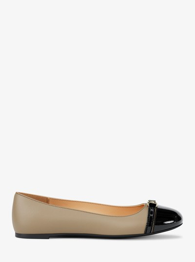 Mandy Leather Moccasin in HUSK | Michael Kors