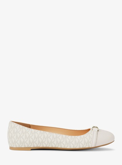 Mandy Signature Logo Moccasin in VANILLA | Michael Kors