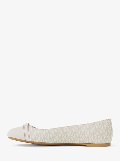 Mandy Signature Logo Moccasin in VANILLA | Michael Kors