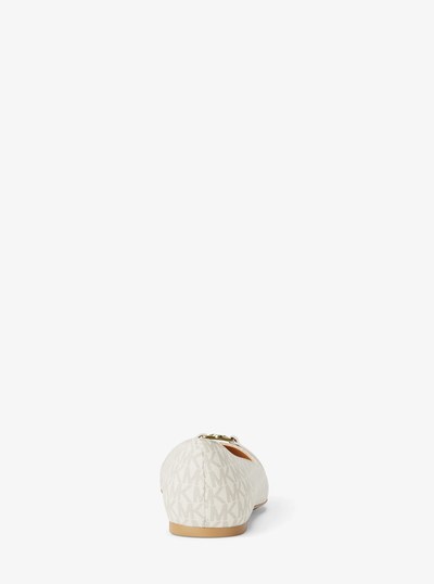 Mandy Signature Logo Moccasin in VANILLA | Michael Kors