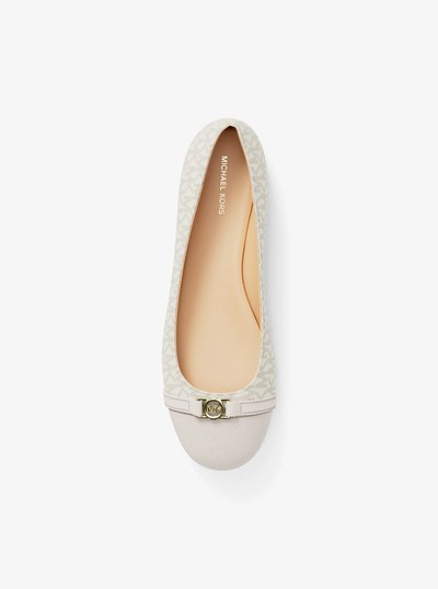 Mandy Signature Logo Moccasin in VANILLA | Michael Kors