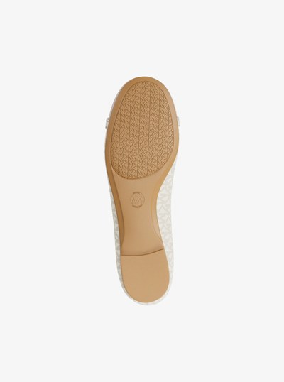 Mandy Signature Logo Moccasin in VANILLA | Michael Kors