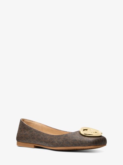 Milan Suede Ballet Flat in BROWN | Michael Kors