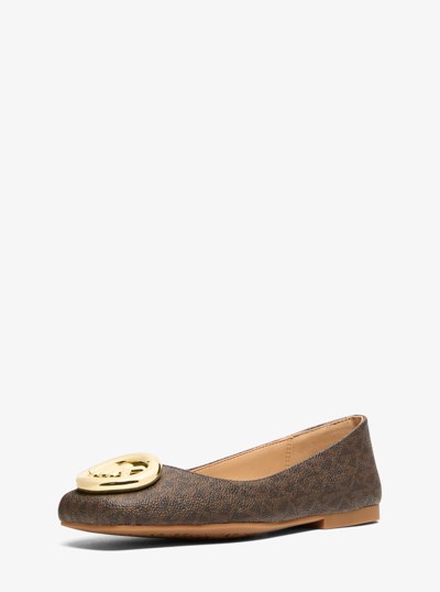 Milan Suede Ballet Flat in BROWN | Michael Kors