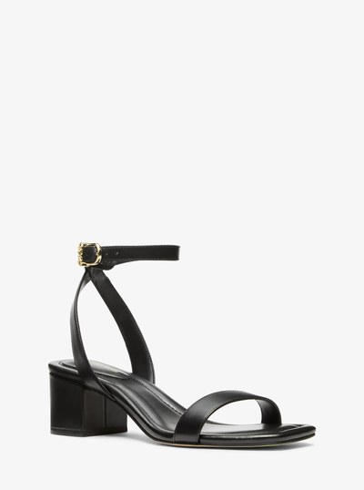 Sandale Merriam en cuir in NOIR | Michael Kors