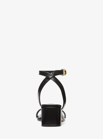 Sandale Merriam en cuir in NOIR | Michael Kors