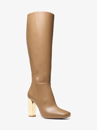 Matilda Leather Boot in HUSK | Michael Kors