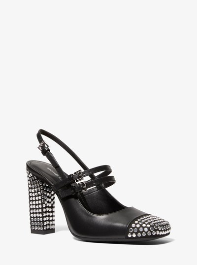 Matilda Studded Leather Pump in BLACK | Michael Kors