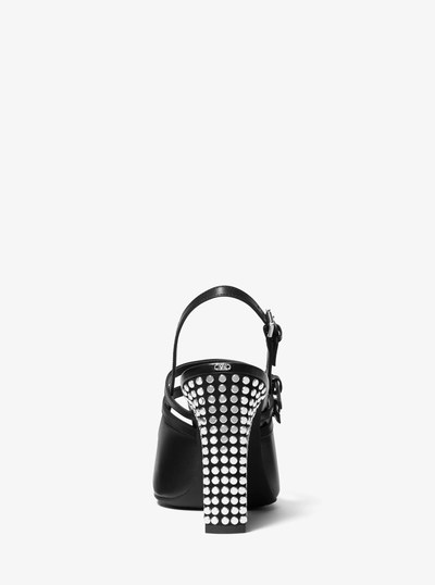 Matilda Studded Leather Pump in BLACK | Michael Kors