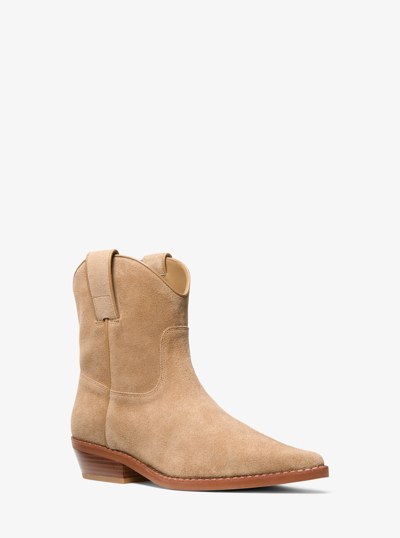 Noemie Leather Boot in HUSK | Michael Kors