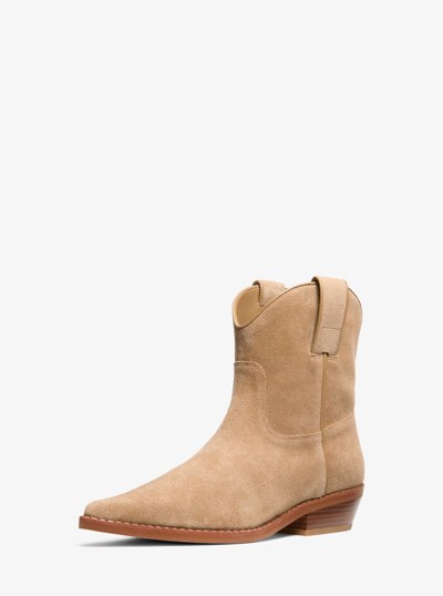 Noemie Leather Boot in HUSK | Michael Kors