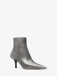 Bottillon Selina en cuir bruni