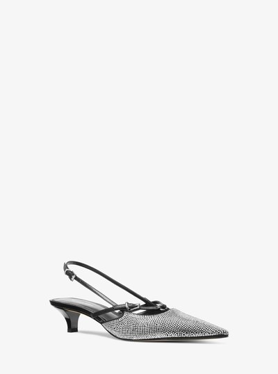 Selina Embellished Slingback Pump in BLACK | Michael Kors
