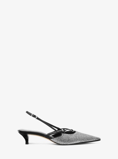 Selina Embellished Slingback Pump in BLACK | Michael Kors