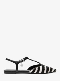 Cherie Flex Zebra Print Calf Hair Flat