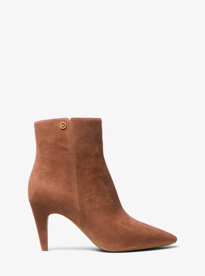 Daniela Suede Ankle Boot in LUGGAGE | Michael Kors