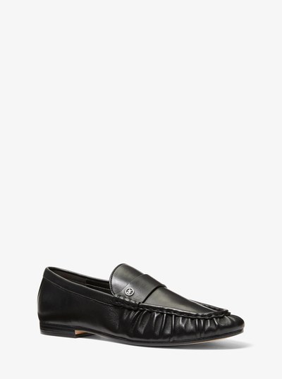 Jennings Leather Loafer  in BLACK | Michael Kors