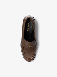 Jennings Burnished Leather Loafer Pump