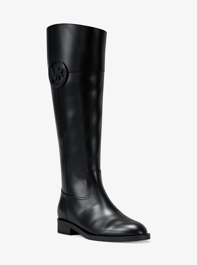 Kimmee Leather Boot in BLACK | Michael Kors