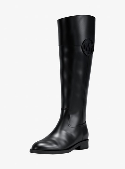 Kimmee Leather Boot in BLACK | Michael Kors