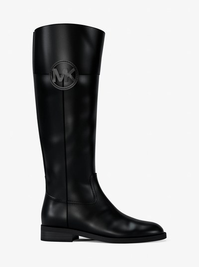 Kimmee Leather Boot in BLACK | Michael Kors