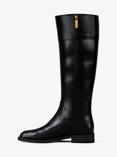 Kimmee Leather Boot in BLACK | Michael Kors