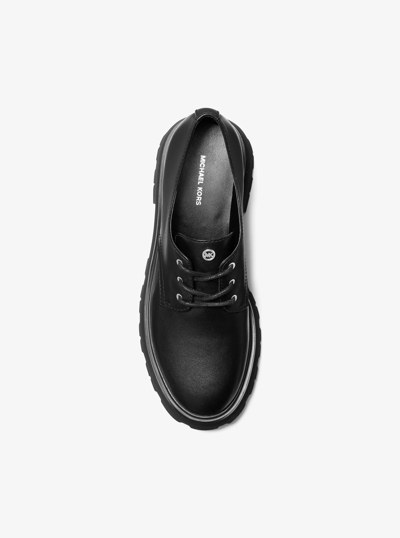 Loden Leather Oxford in BLACK | Michael Kors