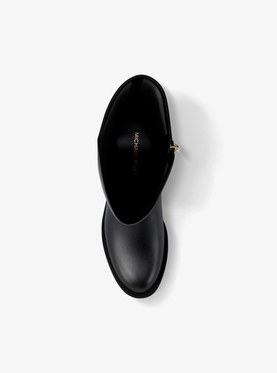 Rachel Signature Logo Trim Boot in BLK/BROWN | Michael Kors