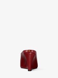 Xandra Leather Wedge Mule