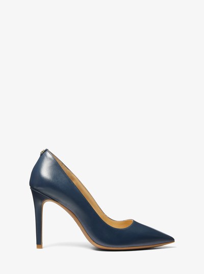 Alina Flex Leather Pump in NAVY | Michael Kors