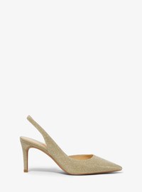 Alina Flex Glitter Chain Mesh Slingback Pump