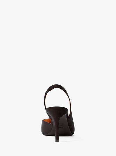 Alina Flex Suede Slingbag Pump in CHOCOLATE | Michael Kors