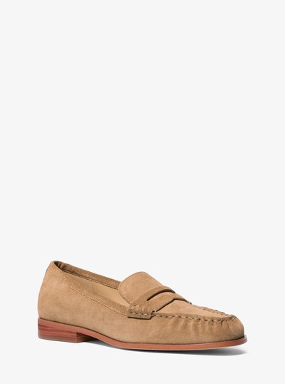 Carlson Suede Loafer in HUSK | Michael Kors