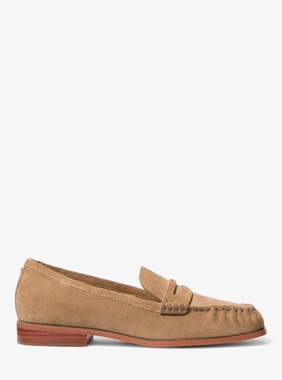 Carlson Suede Loafer in HUSK | Michael Kors