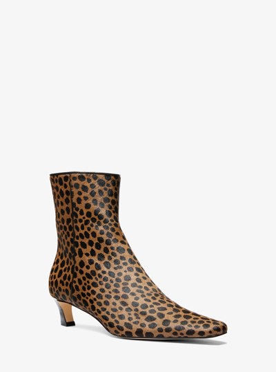 Cosmo Cheetah Print Calf Hair Boot in HUSK MULTI | Michael Kors