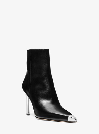 Kasia Leather Boot in BLACK | Michael Kors