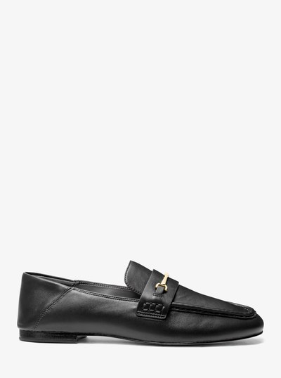 Lena Leather Loafer in BLACK | Michael Kors