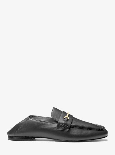 Lena Leather Loafer in BLACK | Michael Kors