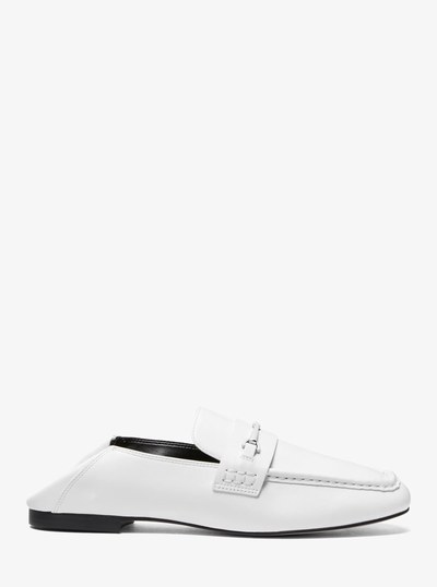 Lena Leather Loafer in OPTIC WHITE | Michael Kors
