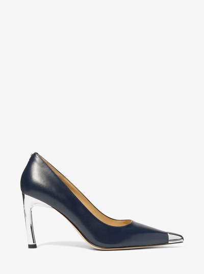 Kasia Leather Pump in DRESS BLUES | Michael Kors