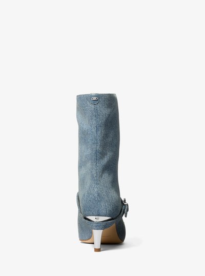 Kasia Denim Belted Boot in NEW HRZN WSH | Michael Kors