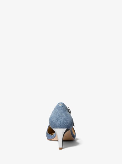 Kasia Denim Kitten Pump in NEW HRZN WSH | Michael Kors