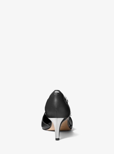 Kasia Leather Kitten Pump in BLACK | Michael Kors